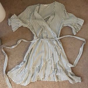 NWOT flowy and fitted polkadot sundress-M